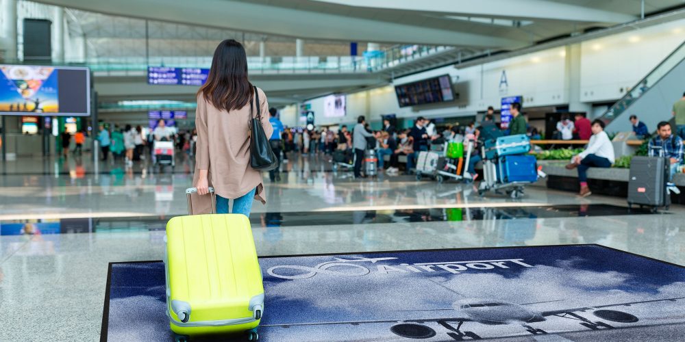 Flughafen Werbematte