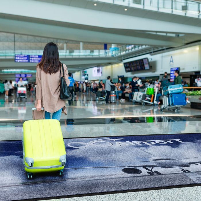 Flughafen Werbematte